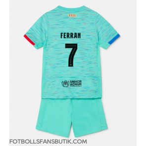 Barcelona Ferran Torres #7 Replika Tredje Tröja Barn 2023-24 Kortärmad (+ Korta byxor)